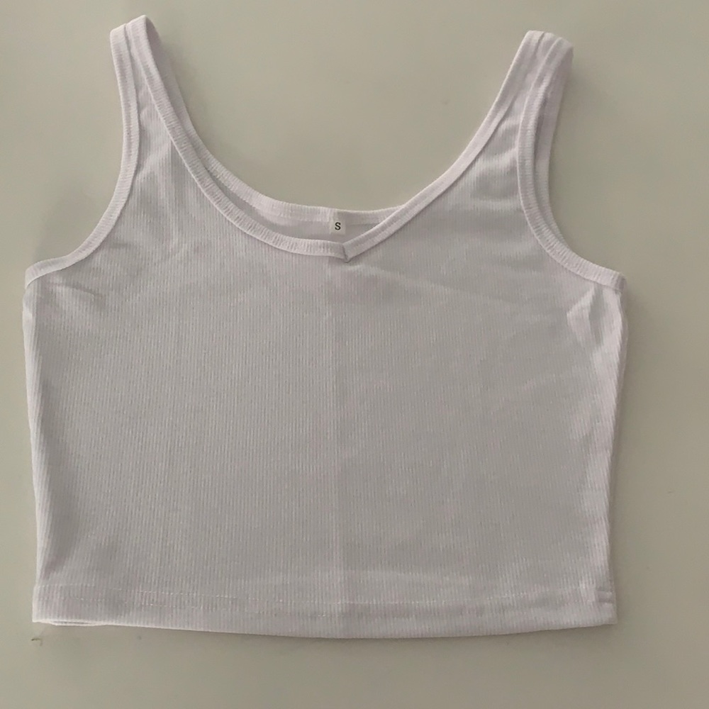 white crop tank